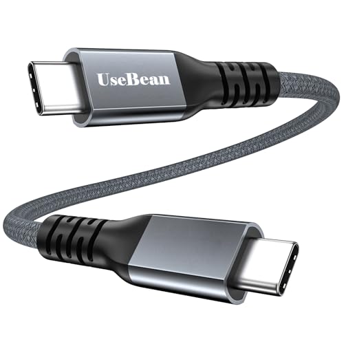 UseBean 240W USB4 Kabel 0.3M, kurz USB 4 USB C auf USB C Ladekabel,40Gbps Datenkabel,8K@60Hz Videoübertragung Thunderbolt 4 Kabel für iPhone 15 iPad Pro Air MacBook Galaxy S23 eGPU Docking von UseBean