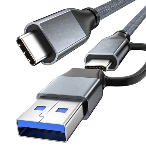 UseBean USB C Kabel 240W 2M,USB C 3.2 Gen2 Ladekabel 20Gbps Datenkabel,4K@60Hz Videoausgang,USB A/C auf USB-C Schnellladekabel,Typ C Ladegerät für iPhone 15 iPad Pro/Air MacBook Galaxy S23 von UseBean
