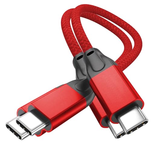 UseBean USB C auf USB C Kabel 100W 0.2M(2 Stück), Kurz USB 3.2 Gen 2X2 20Gbps Typ-C Ladekabel 5A PD Schnellladekabel,4K@60Hz Videoübertragung,für iPhone 15,MacBook Pro,iPad Air,Galaxy S23/S22 von UseBean