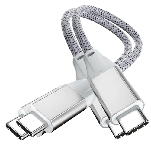 UseBean USB C auf USB C Kabel 100W 0.2M(2 Stück), Kurz USB 3.2 Gen 2X2 20Gbps Typ-C Ladekabel 5A PD Schnellladekabel,4K@60Hz Videoübertragung,für iPhone 15,MacBook Pro,iPad Air,Galaxy S23/S22 von UseBean