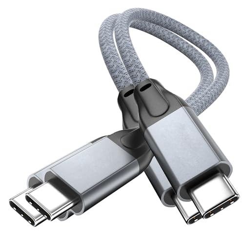 UseBean USB C auf USB C Kabel 100W 0.2M(2 Stück), Kurz USB 3.2 Gen 2X2 20Gbps Typ-C Ladekabel 5A PD Schnellladekabel,4K@60Hz Videoübertragung,für iPhone 15,MacBook Pro,iPad Air,Galaxy S23/S22 von UseBean