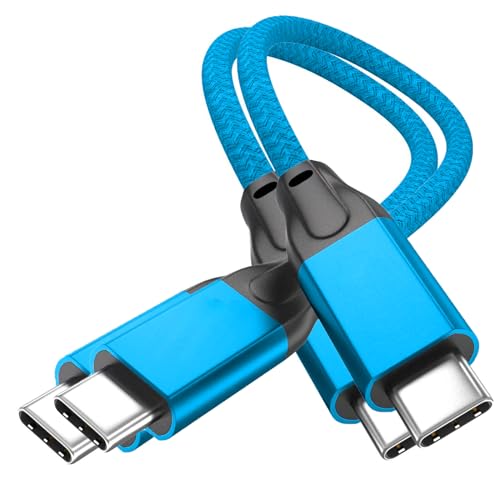 UseBean USB C auf USB C Kabel 100W 0.2M(2 Stück), Kurz USB 3.2 Gen 2X2 20Gbps Typ-C Ladekabel 5A PD Schnellladekabel,4K@60Hz Videoübertragung,für iPhone 15,MacBook Pro,iPad Air,Galaxy S23/S22 von UseBean