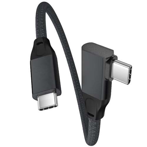 UseBean USB C auf USB C Kabel 100W 0.2M, Winkel Kurz USB C 3.2 Gen 2X2 20Gbps Datenkabel Display 4K, Typ-C PD Schnellladekabel Ladekabel für iPhone 15, Galaxy S24, MacBook Pro, iPad Pro/Air/Mini von UseBean