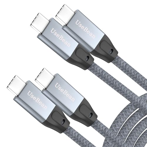 UseBean USB C auf USB C Kabel 100W 0.5M(2 Stück), Kurz USB 3.2 Gen2X2 20Gbps Typ-C Ladekabel 5A PD Schnellladekabel,4K@60Hz Videoausgang,für Thunderbolt 3/4 MacBook Pro,iPad Air,Galaxy S23/S22 von UseBean