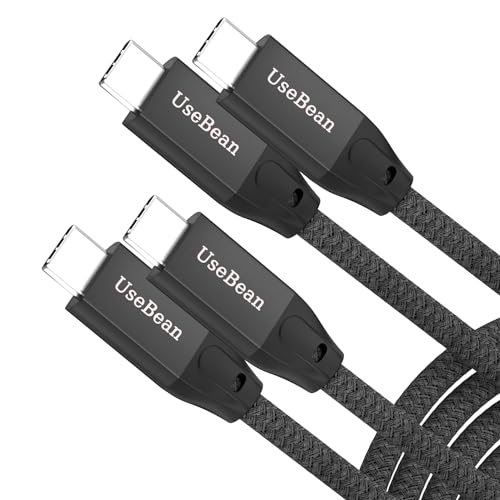 UseBean USB C auf USB C Kabel 100W 3M(2 Stück),USB 3.2 Gen2X2 20Gbps Datenkabel, Typ-C PD 3.0 QC 4.0 Schnellladung Ladekabel 4K@60Hz Videoausgang,für MacBook Pro, iPad Pro,Galaxy S23/S22 von UseBean