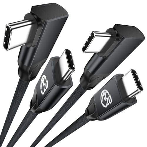 UseBean USB C auf USB C Kabel 100W 3M, 2Stück Winkel USB C 3.2 Gen 2X2 20Gbps Datenkabel Display 4K, 90 Grad Typ-C Schnellladekabel Ladekabel für iPhone 15, Galaxy S24, MacBook, iPad Pro/Air UseBean USB C auf USB C Kabel 100W 3M, 2Stück Winkel USB C 3.2 Gen 2X2 20Gbps Datenkabel Display 4K, 90 Grad Typ-C Schnellladekabel Ladekabel für iPhone 15, Galaxy S24, MacBook, iPad Pro/Air von UseBean