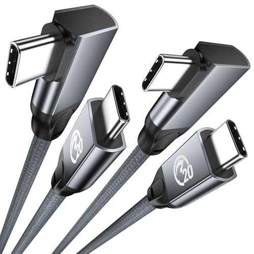 UseBean USB C auf USB C Kabel 100W 3M, 2Stück Winkel USB C 3.2 Gen 2X2 20Gbps Datenkabel Display 4K, 90 Grad Typ-C Schnellladekabel Ladekabel für iPhone 15, Galaxy S24, MacBook, iPad Pro/Air UseBean USB C auf USB C Kabel 100W 3M, 2Stück Winkel USB C 3.2 Gen 2X2 20Gbps Datenkabel Display 4K, 90 Grad Typ-C Schnellladekabel Ladekabel für iPhone 15, Galaxy S24, MacBook, iPad Pro/Air von UseBean
