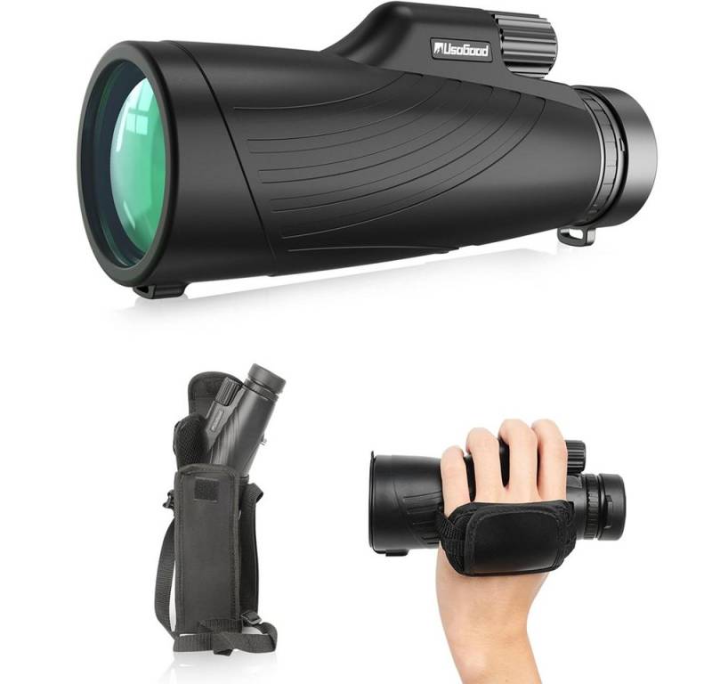 Usogood 12x52 Monokular Teleskop Erwachsene mit BAK4 Prisma & FMC Beschichtung Monokular (HD Monokular Fernrohr für Vogelbeobachtung, Jagd, Wandern) von Usogood