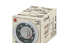 Timer, plug-in, 11-pin, DIN 48x48 mm, multifunktions, 0,05 s-300 h, DPDT, 5A, 100 til 240 VAC, 100-1 von Omron