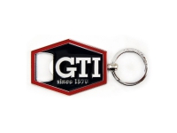 VW GTI Schlüsselanhänger sechseckig mit Flaschenöffner, schwarz VW GTI Schlüsselanhänger sechseckig mit Flaschenöffner, schwarz von vw-collect