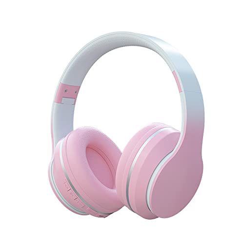 Usoun Bluetooth Kopfhörer Over-Ear,Kinderkopfhörer Bluetooth mit Mikrofon, Kinder Kopfhörer kabellos,Faltbare & Einstellbare,Kinderkopfhörer für Jungen Mädchen Kinder/Erwachsene/PC/Handys/Tablet(Rosa) von Usoun