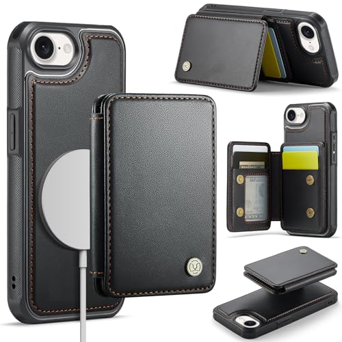 Usroom Kompatibel mit Magsafe Schutzhülle für iPhone 16E, magnetischer Kartenhalter, RFID-blockierend, 2-in-1, abnehmbarer Ständer, stoßfeste Abdeckung für Damen und Herren, Schwarz Usroom Kompatibel mit Magsafe Schutzhülle für iPhone 16E, magnetischer Kartenhalter, RFID-blockierend, 2-in-1, abnehmbarer Ständer, stoßfeste Abdeckung für Damen und Herren, Schwarz von Usroom