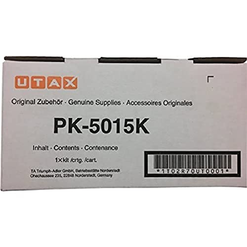 Utax Toner PK-5015K Black (1T02R70UT0) 4K VE 1 Stück für P-C2655W, P-C2650DW, Schwarz von Utax