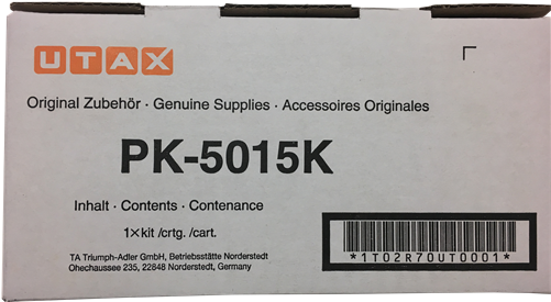 Utax Toner PK-5015K - Schwarz - Kapazität: 4.000 Seiten (1T02R70UT0) von Utax