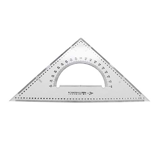 Utoolmart 50 cm Geometriedreieck, Lineal, Winkelmesser, Zeichenwerkzeuge, Dreieckslineal, quadratisches Set für Architekten, Ingenieure, Künstler, Designer, 1 Stück von Utoolmart