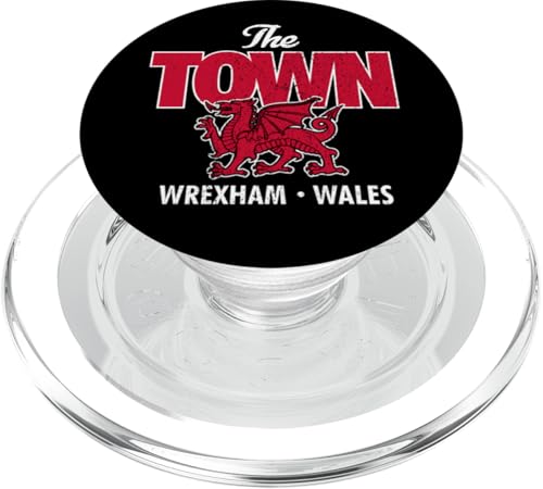 The Town Wrexham Wales, walisischer Drache, Used-Look PopSockets PopGrip für MagSafe The Town Wrexham Wales, walisischer Drache, Used-Look PopSockets PopGrip für MagSafe von Utopia Sport Wrexham Shop