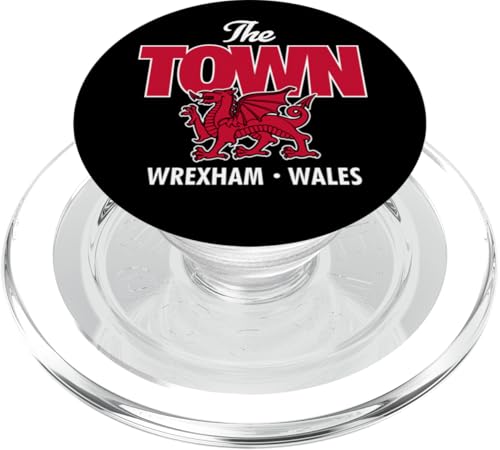 The Town Wrexham Wales, walisischer Drache PopSockets PopGrip für MagSafe The Town Wrexham Wales, walisischer Drache PopSockets PopGrip für MagSafe von Utopia Sport Wrexham Shop