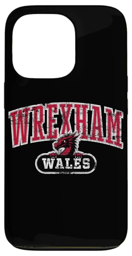 Wrexham Wales Peeking Wales, walisischer Drache, Used-Look, Rot Hülle für iPhone 13 Pro von Utopia Sport Wrexham Shop
