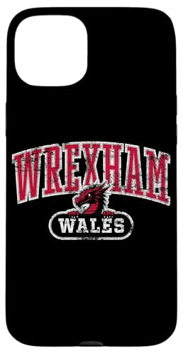 Wrexham Wales Peeking Wales, walisischer Drache, Used-Look, Rot Hülle für iPhone 15 Plus von Utopia Sport Wrexham Shop