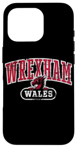 Wrexham Wales Peeking Wales, walisischer Drache, Used-Look, Rot Hülle für iPhone 16 Pro von Utopia Sport Wrexham Shop