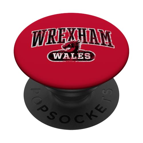 Wrexham Wales Peeking Wales, walisischer Drache, Used-Look, Schwarz PopSockets Klebender PopGrip Wrexham Wales Peeking Wales, walisischer Drache, Used-Look, Schwarz PopSockets Klebender PopGrip von Utopia Sport Wrexham Shop