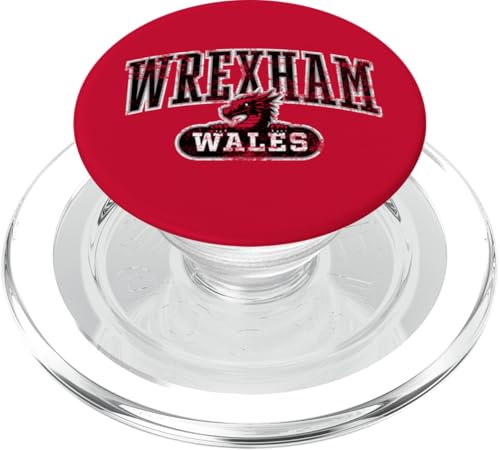 Wrexham Wales Peeking Wales, walisischer Drache, Used-Look, Schwarz PopSockets PopGrip für MagSafe Wrexham Wales Peeking Wales, walisischer Drache, Used-Look, Schwarz PopSockets PopGrip für MagSafe von Utopia Sport Wrexham Shop