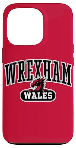 Wrexham Wales Peeking Walisischer Drache, schwarzer Aufdruck Hülle für iPhone 13 Pro von Utopia Sport Wrexham Shop