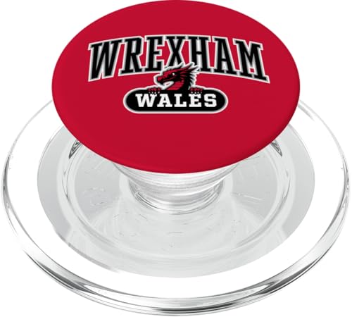 Wrexham Wales Peeking Walisischer Drache, schwarzer Aufdruck PopSockets PopGrip für MagSafe Wrexham Wales Peeking Walisischer Drache, schwarzer Aufdruck PopSockets PopGrip für MagSafe von Utopia Sport Wrexham Shop