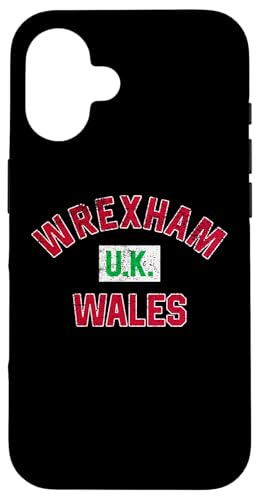 Wrexham Wales UK Distressed Print Hülle für iPhone 16 Wrexham Wales UK Distressed Print Hülle für iPhone 16 von Utopia Sport Wrexham Shop
