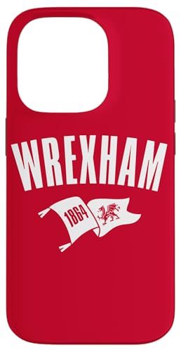 Wrexham Wales Walisischer Drachen-Wimpel Hülle für iPhone 14 Pro von Utopia Sport Wrexham Shop