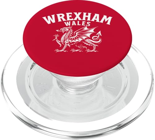 Wrexham Wales gewölbt über walisischen Drachen PopSockets PopGrip für MagSafe von Utopia Sport Wrexham Shop