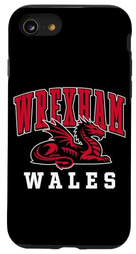 Wrexham Wales sitzender walisischer Drache Hülle für iPhone SE (2020) / 7 / 8 von Utopia Sport Wrexham Shop