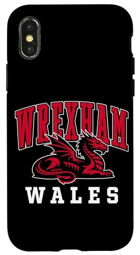 Wrexham Wales sitzender walisischer Drache Hülle für iPhone X/XS Wrexham Wales sitzender walisischer Drache Hülle für iPhone X/XS von Utopia Sport Wrexham Shop