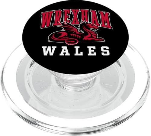 Wrexham Wales sitzender walisischer Drache PopSockets PopGrip für MagSafe von Utopia Sport Wrexham Shop