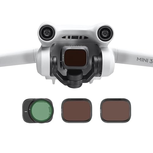 Uvafly ND-Filter für DJI Mini 3 /Mini 3 Pro, mehrfach beschichtete Filter, Kameraobjektiv-Filter-Set, kompatibel mit DJI Mini 3 Pro Drohnen-Zubehör, 3 Stück (CPL ND8 ND16) von Uvafly
