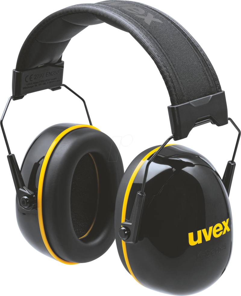 UVEX 2630020 - Kapselgehörschutz uvex schwarz, gelb SNR 33 dB Größe L, M, S von Uvex