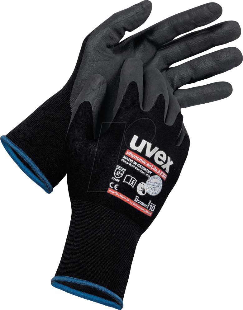 UVEX 6003808 - Schutzhandschuh uvex phynomic airLite A ESD 60038 Größe 8 von Uvex