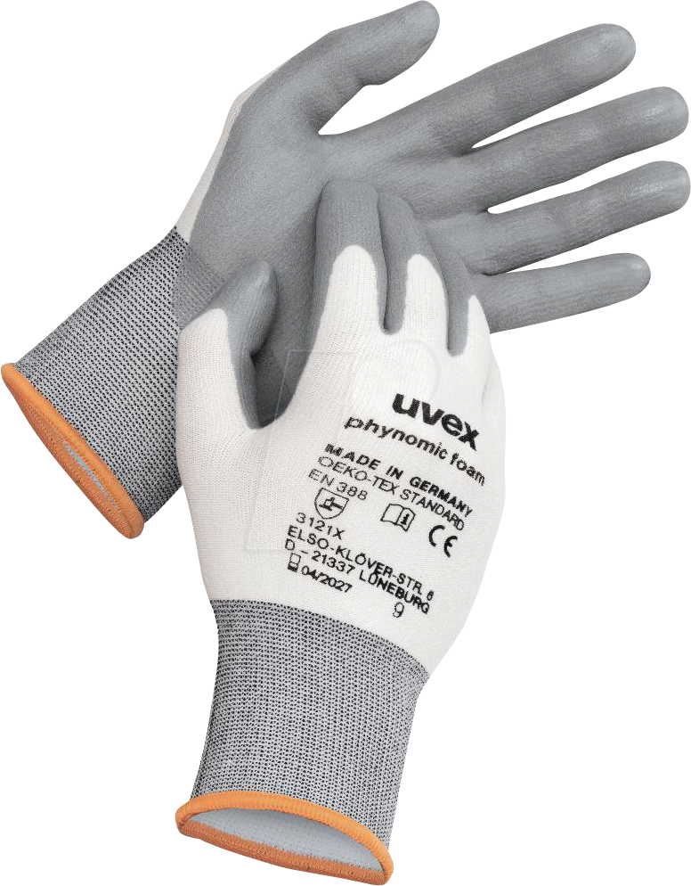 UVEX 6005008 - Schutzhandschuh uvex phynomic foam 60050 Größe 8 von Uvex