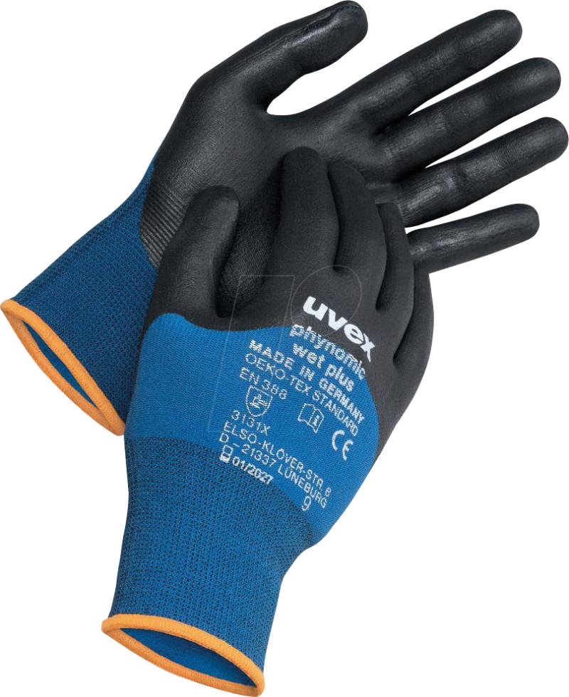 UVEX 6006107 - Schutzhandschuh uvex phynomic wet plus 60061 Größe 7 von Uvex