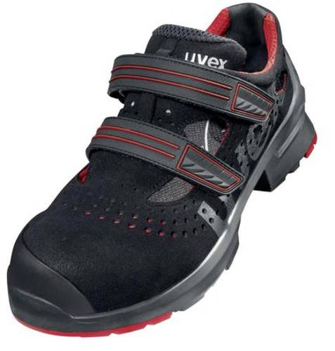 Uvex 1 8536238 ESD Sicherheitssandale S1P Schuhgröße (EU): 38 Rot/Schwarz 1 Paar von Uvex