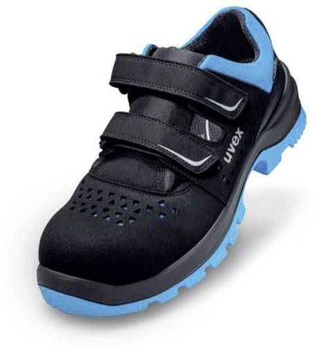 Uvex 2 xenova® 9553845 ESD Sicherheitssandale S1 Schuhgröße (EU): 45 Schwarz, Blau 1 Paar von Uvex