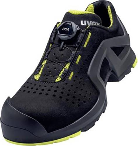 Uvex 6568 6568245 Sicherheitshalbschuh S1P Schuhgröße (EU): 45 Schwarz/Gelb 1 Paar von Uvex