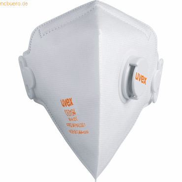 Uvex Atemschutzmaske Silv-Air FFP2 8733210 mit Ventil 15 Stück Uvex Atemschutzmaske Silv-Air FFP2 8733210 mit Ventil 15 Stück von Uvex