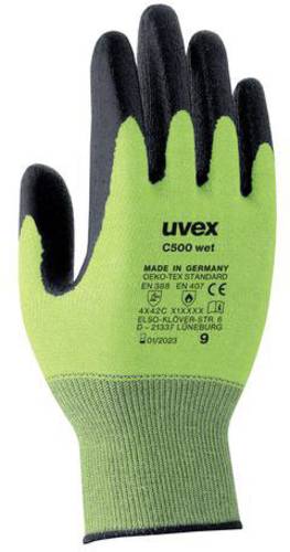 Uvex C500 wet 6049209 Schnittschutzhandschuh Größe (Handschuhe): 9 EN 388-4121 1 Paar von Uvex