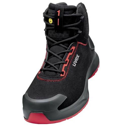 Uvex S3L PUR W11 6804237 Sicherheitsstiefel S3L Schuhgröße (EU): 37 Schwarz, Rot 1 Paar von Uvex