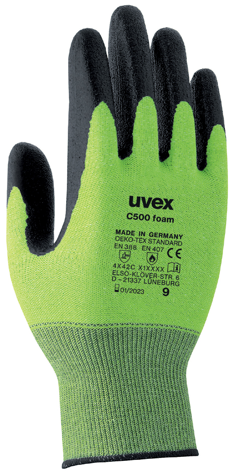 uvex Schnittschutz-Handschuh C500 foam, Gr. 06, 1 Paar von Uvex