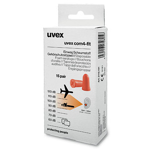 uvex com 4-fit Ohrstöpsel 33 dB Schaumstoff, 15 Paar uvex com 4-fit Ohrstöpsel 33 dB Schaumstoff, 15 Paar von Uvex