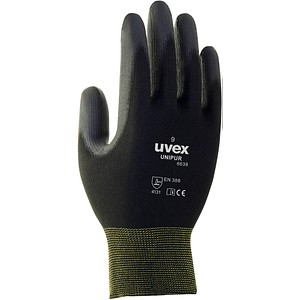 uvex unisex Arbeitshandschuhe Unipur 6639 schwarz Größe 7 1 Paar von Uvex