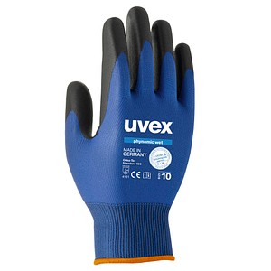 uvex unisex Arbeitshandschuhe phynomic WET blau Größe 10 1 Paar von Uvex