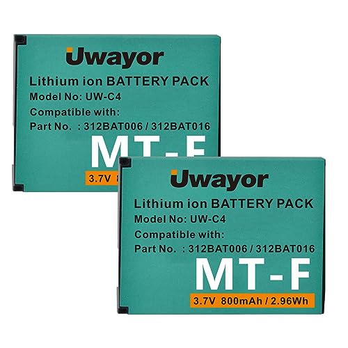 Uwayor C4 Akku MT-F 2 Batterien für AVM Fritz!Fon C5 / C4 / M2 / MT-F/Motorola MOTOFONE F3 / EM325 / M325 / EM25 Ersetzt 312BAT006, 312BAT016 2Einfache Installation von Uwayor